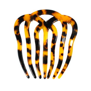 法式简约发梳~优雅玳瑁~插梳发插盘发神器发簪发饰发卡醋酸板材