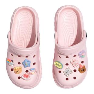 儿童洞洞鞋女孩2026新款夏季外穿凉鞋小码防滑沙滩eva女童拖鞋