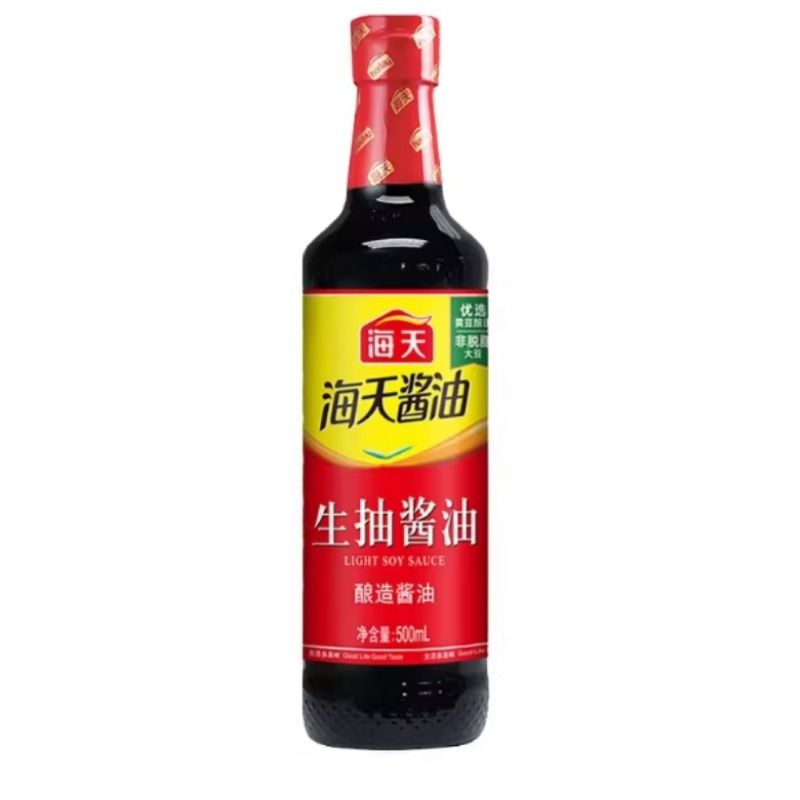 海天生抽老抽酱油500ml组合调味料家用厨房烧菜红烧调味料酱油