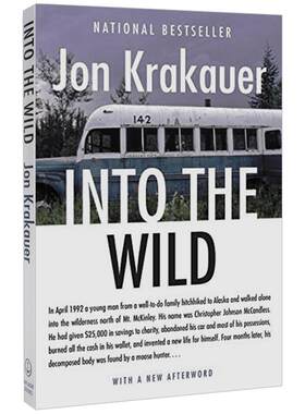 英文原版 荒野生存:阿拉斯加之死 Into the Wild 肖恩潘电影原著小说 Jon Krakauer 成名作 全英班小说 进口书 正版