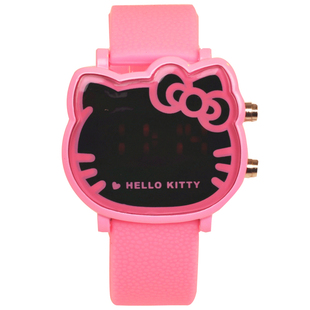 hello kitty手表女学生韩版简约潮 数字式儿童电子表夜光运动手表