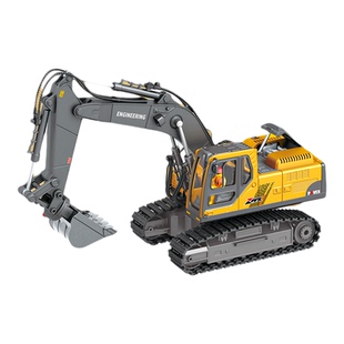 问南风遥控大挖掘机合金遥控玩具车仿真工程车挖模型男孩新年礼物