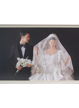婚纱照相框定制结婚照挂墙