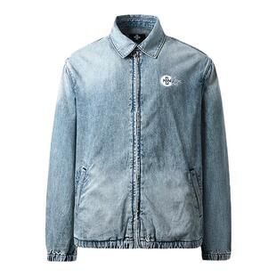 实年服工032工作室单件手作秋冬复古水洗牛仔夹克休闲外套上衣男