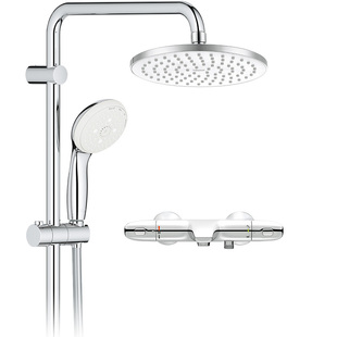 高仪原装进口新天瀑200恒温淋浴花洒套装冷触浴缸龙头超薄顶喷