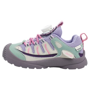 jeep童鞋女童运动鞋冬季2026新款网面透气儿童老爹鞋旋转纽扣潮牌