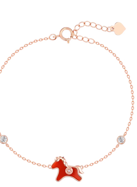 马年生日礼物丨马上有钱项链手链