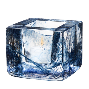 瑞典进口Kosta Boda Brick水晶玻璃烛台北欧餐桌创意个性浪漫摆件