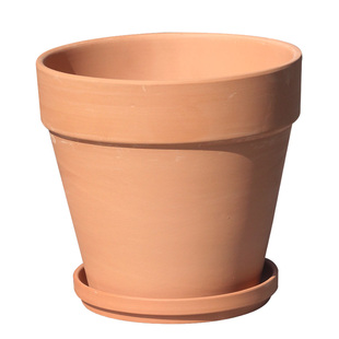 红陶花盆带托盘阳台室内多肉植物鲜花绿萝盆栽陶瓷透气陶土泥瓦盆