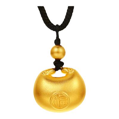 足金吊坠赛菲尔珠宝胖福