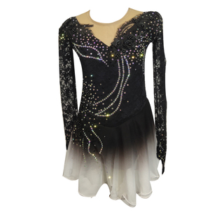 花样儿童表演溜冰裙考斯滕滑冰服女童演出服花滑表演服