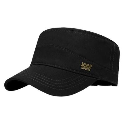 jeep吉普帽子男大头围大码宽檐加深棒球帽男士秋冬季平顶帽鸭舌帽