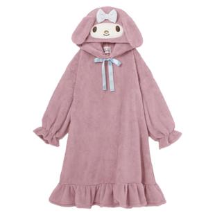 全款包税 日本GRL 三丽鸥联名kuromi玉桂狗meldoy居家连衣裙披肩