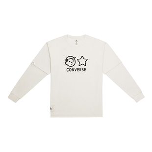 匡威Converse x Noritake联名秋男子条纹上衣长袖T恤UCH888-W70