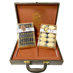 海参鲍鱼干货礼盒装中秋礼品双拼高档野生海参刺参非即食滋补特产