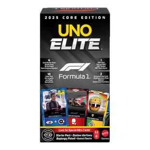 UNO Elite F1赛车珍藏系列纸牌聚会游戏桌游卡Uno毫不留情扑克牌