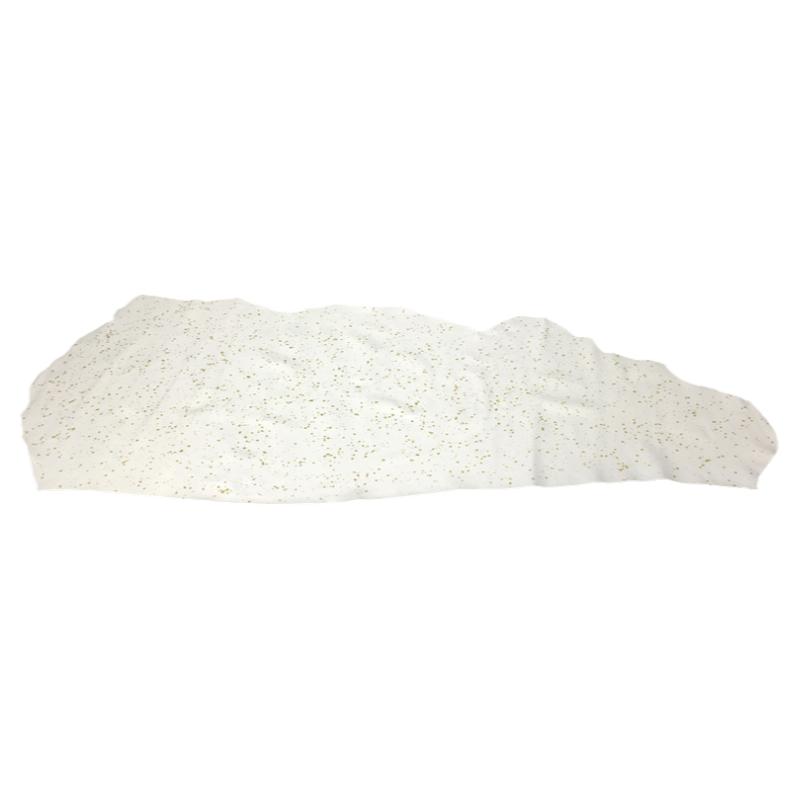 H5161白色头层牛皮花皮真皮手工DIY皮料1.4mm适中