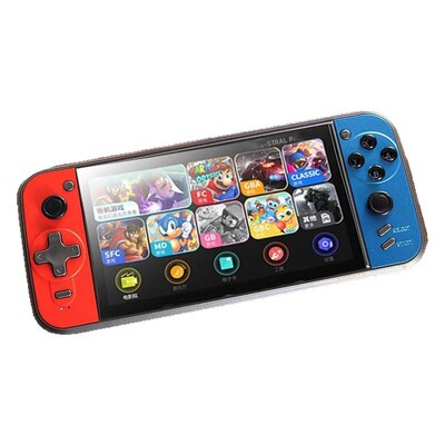 掌上游戏机7寸大屏街机摇杆宝可梦掌机可手柄怀旧复古双人儿童