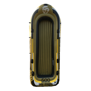 橡皮艇 加厚充气船钓鱼船单人皮划艇3人气垫船双人救生汽艇下网船