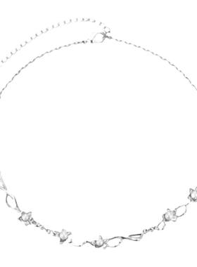 tonetale洞天花间雨枝蔓锁骨链