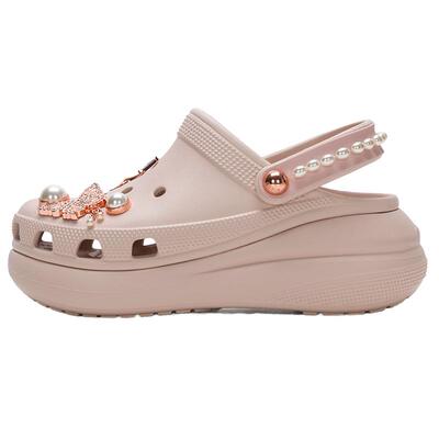 【自营】Crocs卡骆驰洞洞鞋男女鞋透气简约蝴蝶珍珠泡芙运动凉鞋