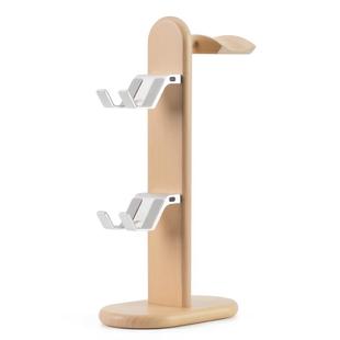 北美胡桃木XBOX手柄支架头戴式耳机挂架swtch手环架手机架多功能游戏配件支架健身环实木架子法国榉木支架