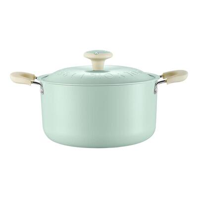 炊大皇汤锅家用2025新款微压锅无氟涂层燃气电磁炉专用双耳煲汤锅