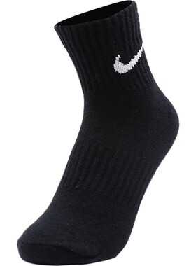 Nike耐克袜子男袜女袜秋季新款三双装中筒袜运动袜SX7677-010