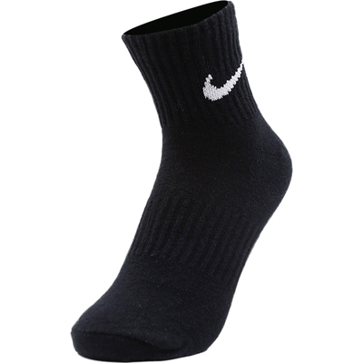 Nike耐克袜子男袜女袜秋季新款三双装中筒袜运动袜SX7677-010
