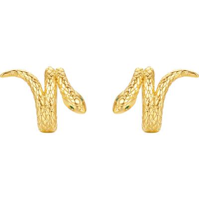 金蛇银耳饰S925银高级感