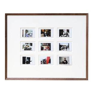 diy拍立得照片相框礼物情侣装裱实木展示画框ins相片框挂墙多图框