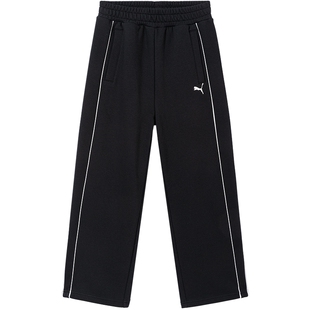 PUMA彪马童装春季新款儿童裤子男童女童运动裤潮流舒适T7直筒裤