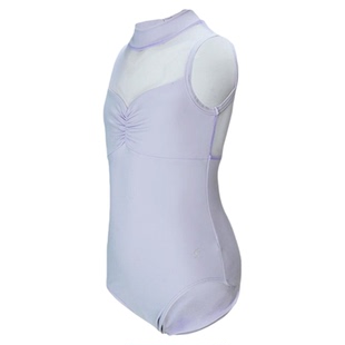 sansha 三沙儿童舞蹈服 芭蕾舞练功服少女无袖立领连体服暗扣开裆