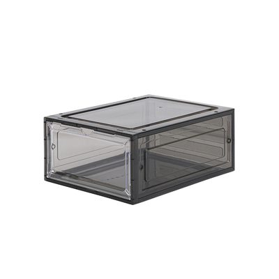 磁吸硬塑料透明亚克力鞋盒鞋子收纳盒AJ加厚省空间鞋架鞋柜侧开