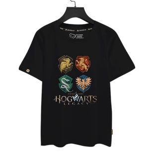霍格沃茨遗产游戏霍格沃兹之遗短袖T恤衫男女纯棉半袖衣服可定制
