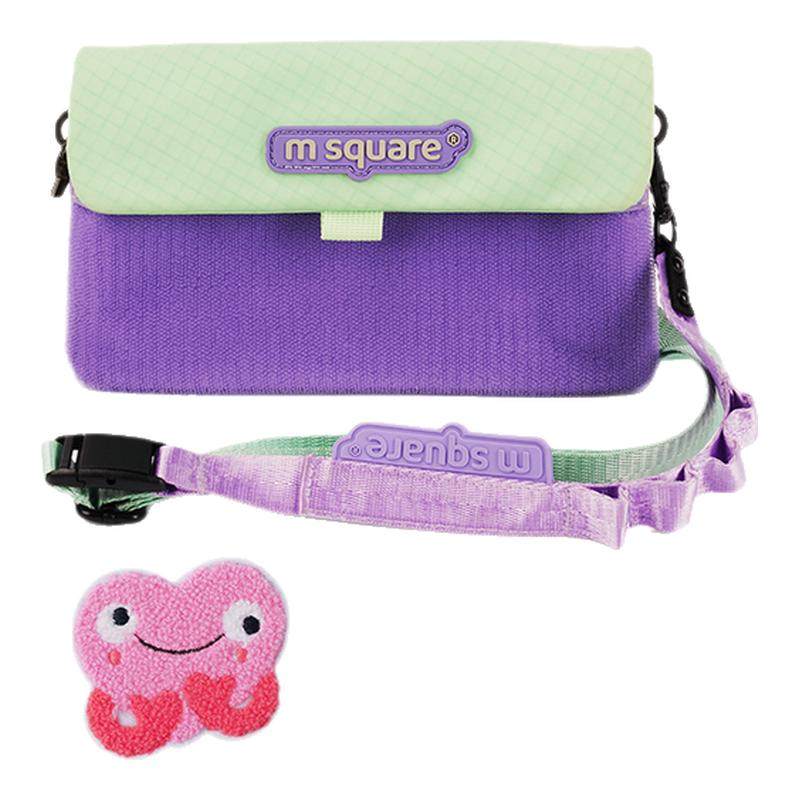 msquare手机包女斜挎轻便多功能旅行充电宝数据线收纳痛包手拿包