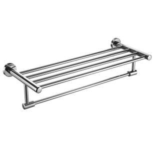 卫生间单杆浴巾架免打孔304不锈钢毛巾架工程酒店宾馆浴室置物架