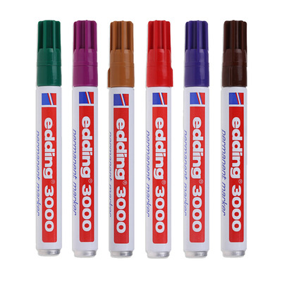 德国edding/威迪 3000 不易掉色标记 手绘油性记号笔 Permanent Marke