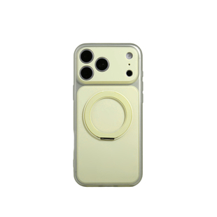 轻派 简约透色果冻360旋转支架适用苹果18promax手机壳iphone17pro新款16pro女15支点磨砂14高级感13防摔全包