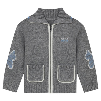 【朗姿集团】ETTOI爱多娃2025年冬季新款羊毛儿童百搭洋气针织衫