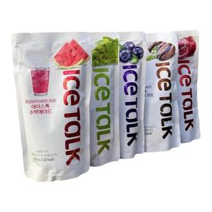 蓝柠檬桃子蓝莓石榴青葡萄猕猴桃芒果饮料袋装韩国便利店进口PRom