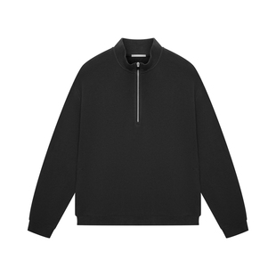 nice rice好饭 26春季新品330G宽松短款半高领拉链卫衣NIC04057