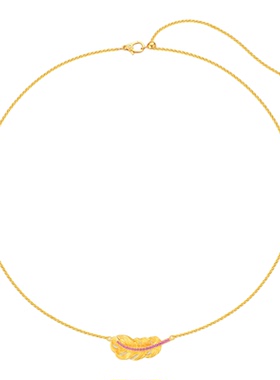 GXIAOXIAO羽毛项链新年礼物