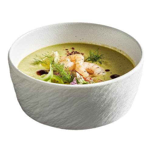 简约吃饭碗家用高级感泡面碗平底碗汤碗沙拉碗创意陶瓷米饭碗单个