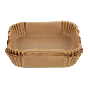 空气炸锅专用纸盘家用吸油纸垫烘焙硅油纸烤箱锡纸烧烤工具盘方形