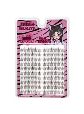 DUMEI BEAUTY10排胶水款假睫毛分段式自然浓密上镜漫画眼睫毛