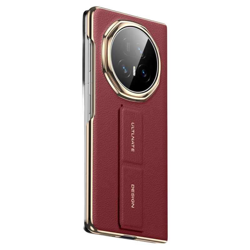 乐比亿适用荣耀magicv5手机壳v5折叠屏新款保护套magic v5超薄腕带支架hh华为真皮中轴全包honor防摔高端外壳