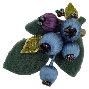 胸针胸花女轻奢高档时尚蓝莓新中式古国风别针百搭时尚甄选配饰品