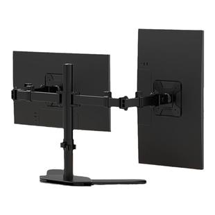 双屏四六屏免打孔显示器支架增高拼接屏电脑桌面升降增高旋转底座