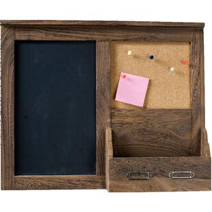 复古实木框悬挂式小黑板 家用挂墙式电表箱遮挡装饰 备忘板留言板